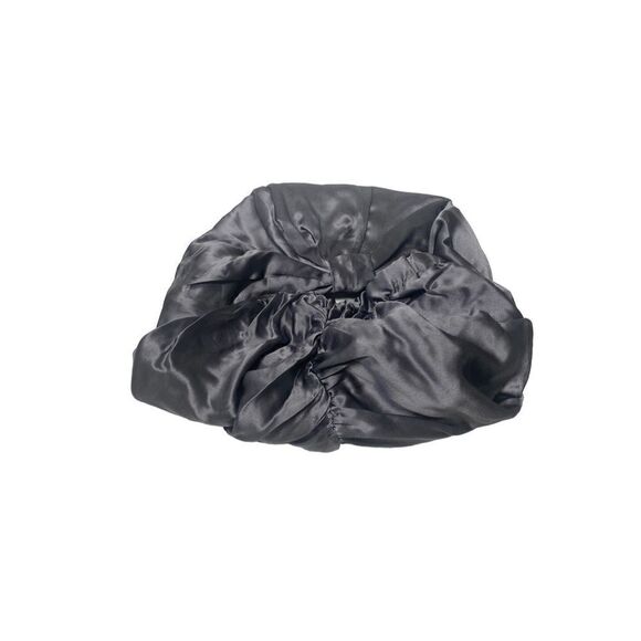 Night Silk Hair Cap in Gunmetal One Size New Open Box - Picture 3 of 4